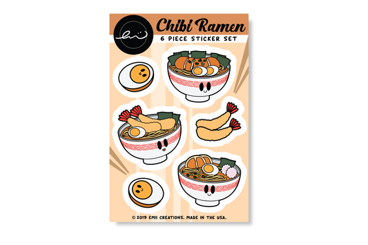 Cute Ramen Vinyl Sticker Sheets - Add Some Noodle-ly Fun to Your Life